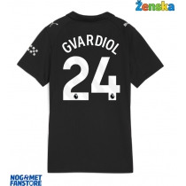 Manchester City Josko Gvardiol #24 Gostujuci Dres za Ženska 2025-26 Kratak Rukav